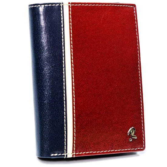 ROVICKY bőr RFID pénztárca 326-RBA-D NAVY-RED