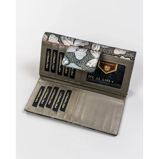 PETERSON PTN 42100-ONBF S.Blue RFID bőr pénztárca