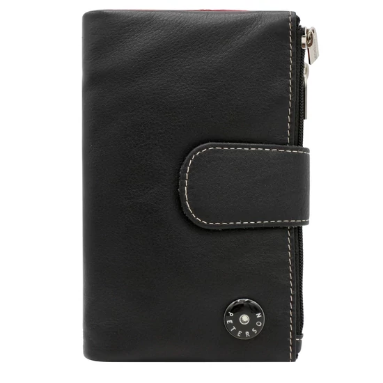 Női bőr pénztárca PTN D24-M-MNK Black Multi