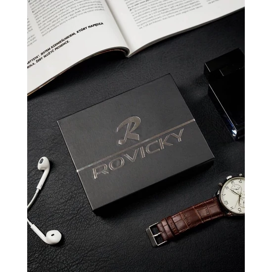 RFID bőr pénztárca ROVICKY N992-CMC R.Brown