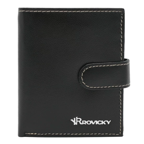 Férfi bőr pénztárca R-RM-24-16L-GCL Black Multi