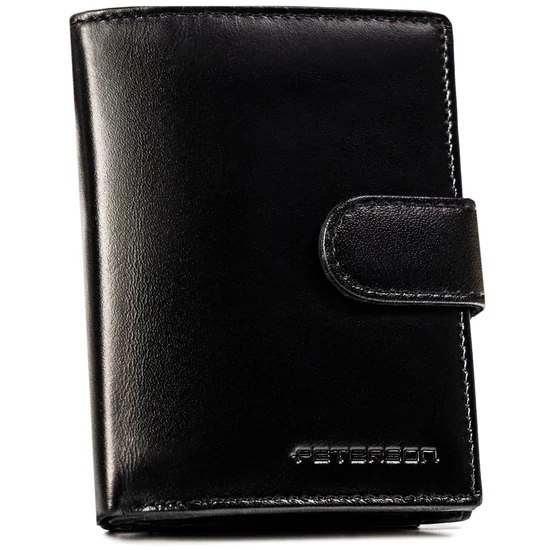Ajándékcsomag: bőrtárca és kulcstartó PETERSON PTN SET-M-1542L-KCS