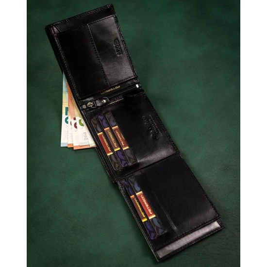 PETERSON PTN SET-M-N992-KCS bőr pénztárca és kulcstartó ajándék szett