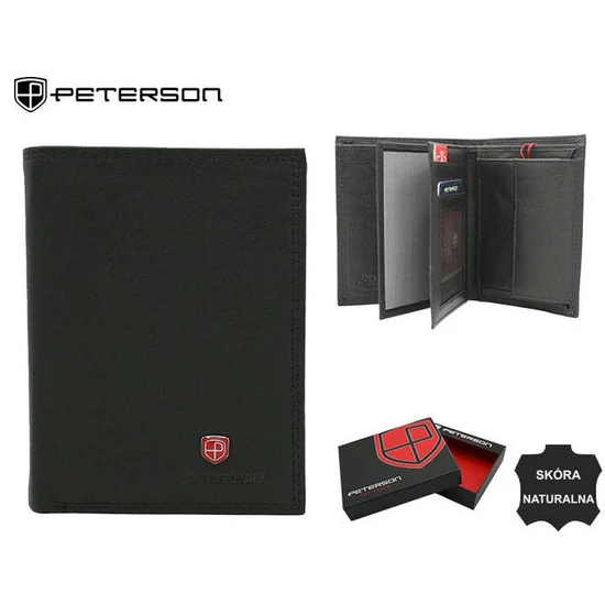 Bőr pénztárca PTN MR-14-CN BLACK