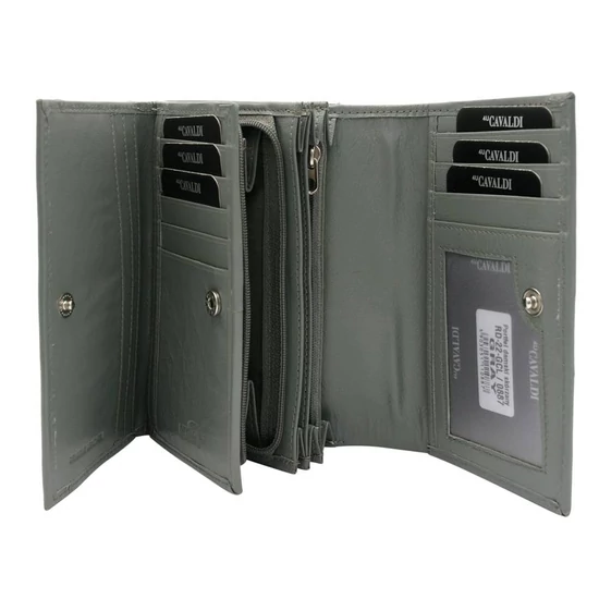 CAVALDI RFID bőr pénztárca RD-22-GCL-0887 SZÜRKE
