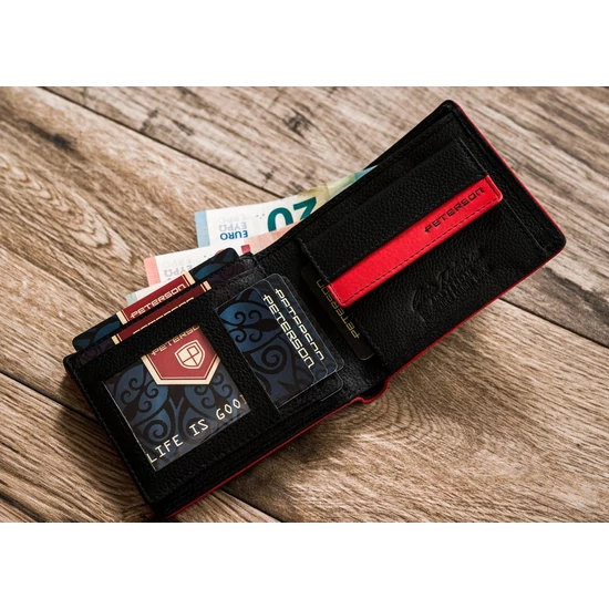 PETERSON PTN 1517.03 RFID bőr pénztárca