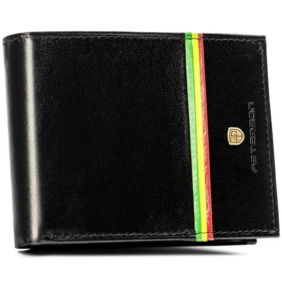 Reggae férfi bőr pénztárca PTN 304RA Fekete