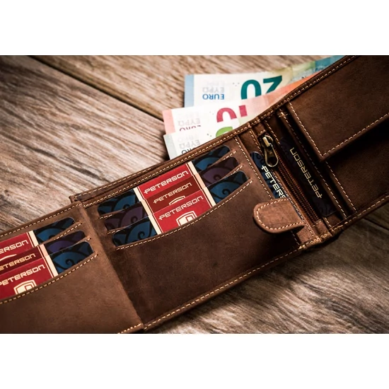 PETERSON PTN 304G RFID bőr pénztárca