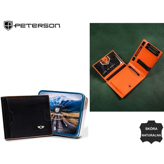 PETERSON PTN N78 2-1-1 RFID bőr pénztárca