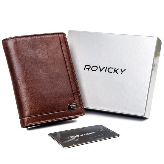 ROVICKY bőr RFID pénztárca PC-101-BAR