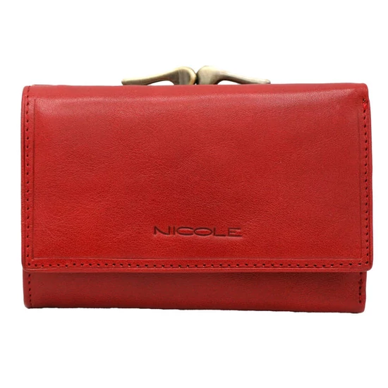 Női bőrtárca F17501 RED
