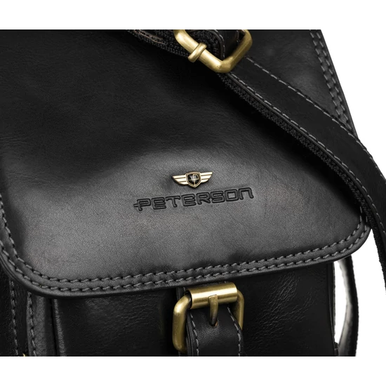 Bőr táska PTN TB-012-COM BLACK