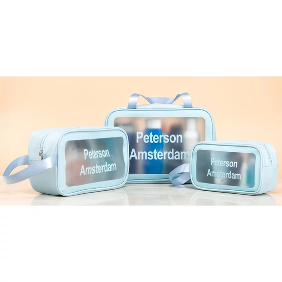 PETERSON PTN KOS-3W1 kozmetikai táskakészlet ökobőrből