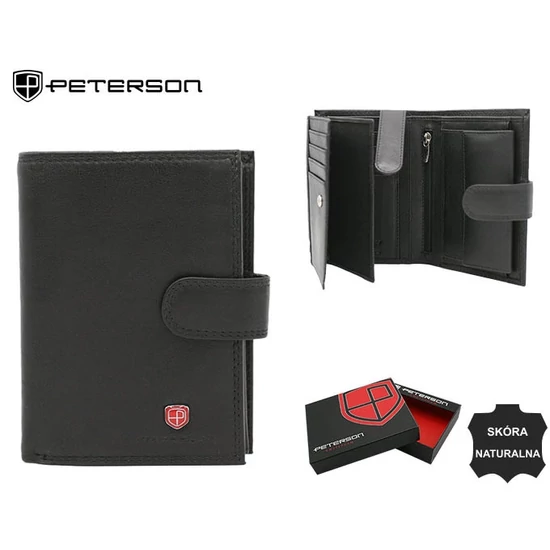 PETERSON PTN MR-03L-CN RFID bőr pénztárca