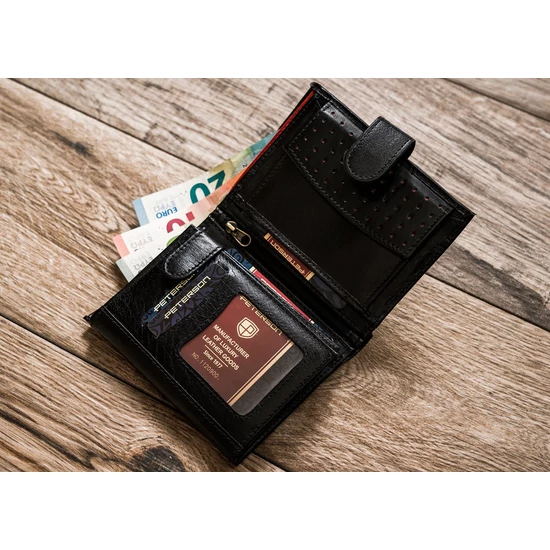 PETERSON PTN 339ZA RFID bőr pénztárca