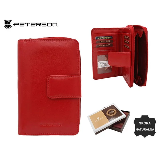 PTN bőrtárca RD-48-GCL Piros