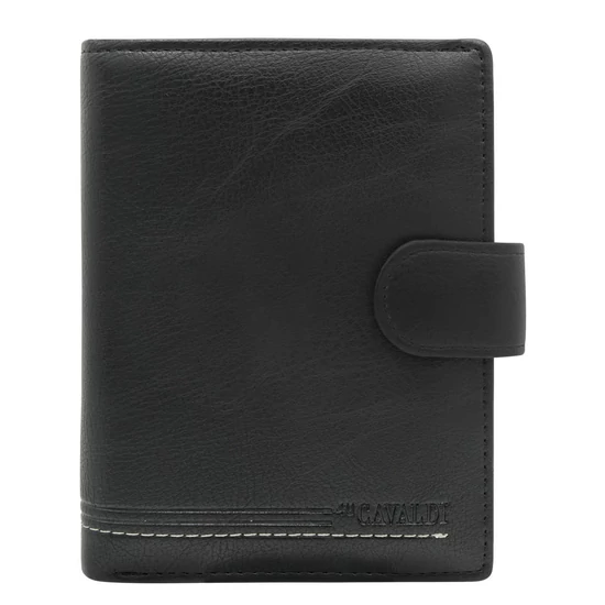 Férfi PU+bőr pénztárca M302BL-PU-6878 fekete
