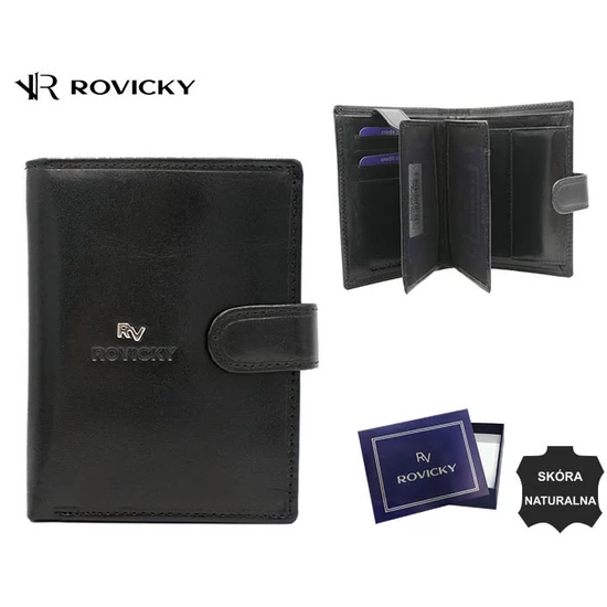 RFID bőr pénztárca ROVICKY RV-75699-9-BCA