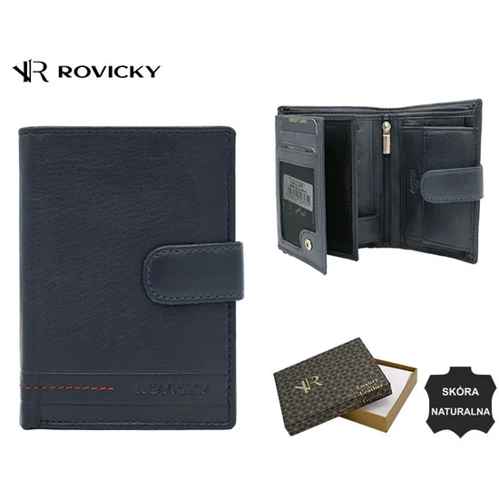 RFID pénztárca ROVICKY R-N4L-GAT Navy+Red