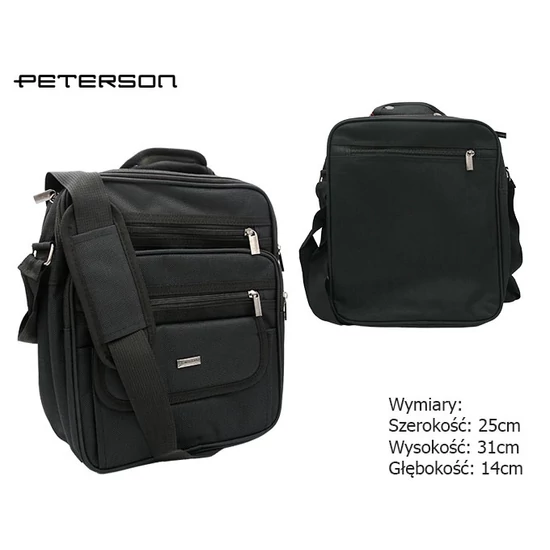 Férfi táska PTN 6513 Fekete