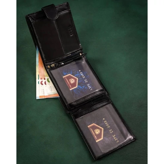 PETERSON PTN SET-M-N992L-KCS bőr pénztárca és kulcstartó ajándékcsomag