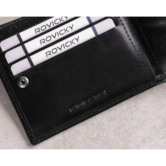 RFID bőr pénztárca PC-107-BAR Barna