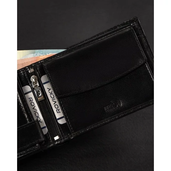 RFID bőr pénztárca ROVICKY RV-7680286-BCA RV-7680286-BCA