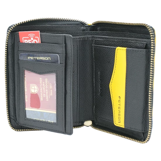 Férfi bőrtárca PTN 340.03 Fekete+piros