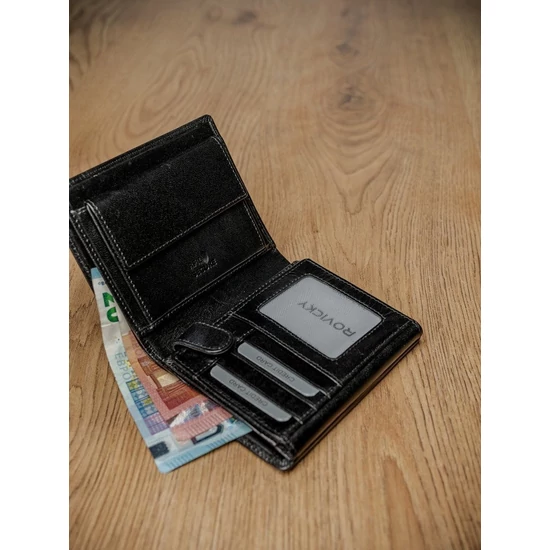ROVICKY bőr RFID pénztárca PC-102-BAR