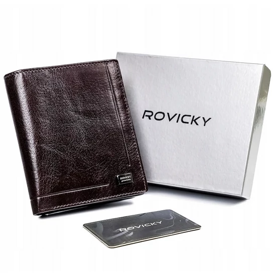 ROVICKY bőr RFID pénztárca PC-102-BAR