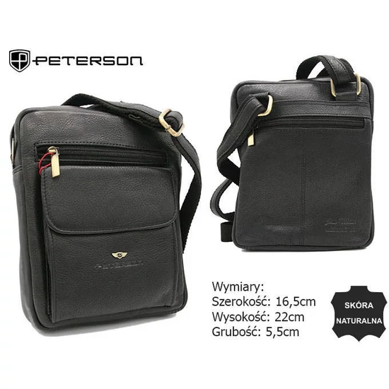 PETERSON bőrtáska PTN-PR-100-NDM