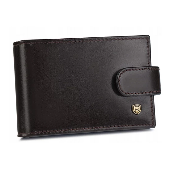 ROVICKY bőr RFID kártya tok TW-02-RVT D.Brown