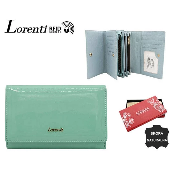 Női bőrtárca 76112-SH-RFID-1456 Menta
