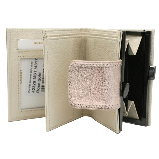 Női bőr pénztárca 42329-MST Rose Gold