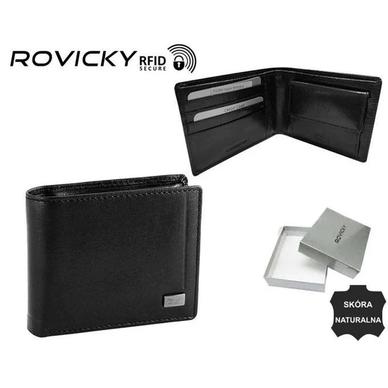 ROVICKY RFID bőr pénztárca CPR-2020-BAR