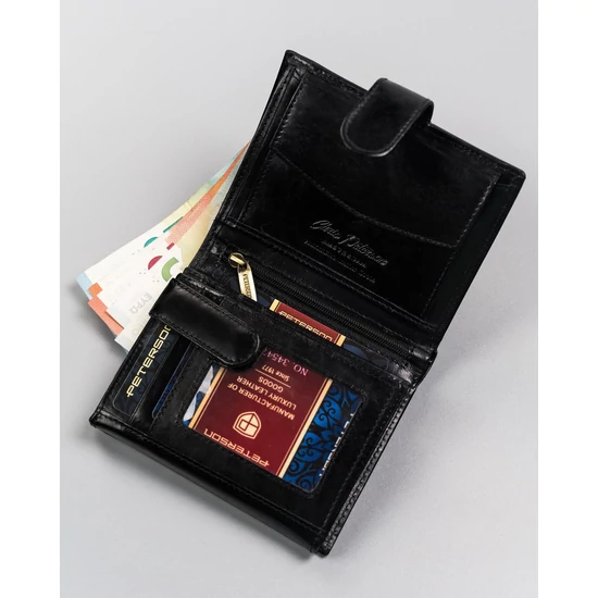 Férfi bőr pénztárca PTN 22309L-VT-T BL-R