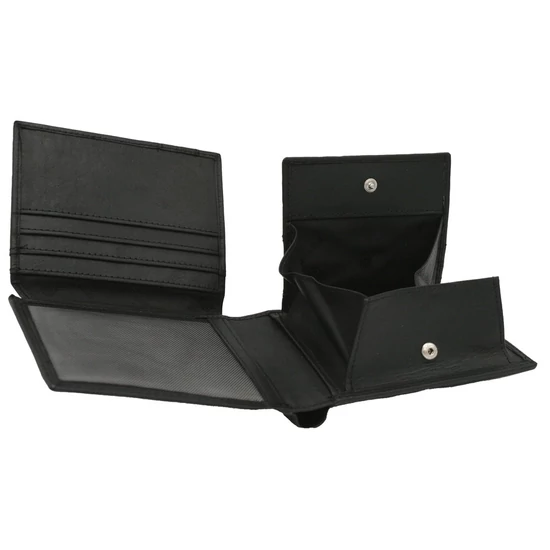 Bőr pénztárca PTN MR-12-CN BLACK