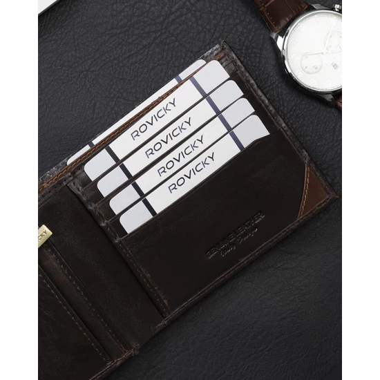 ROVICKY RFID bőr pénztárca N993-RVTM-GL