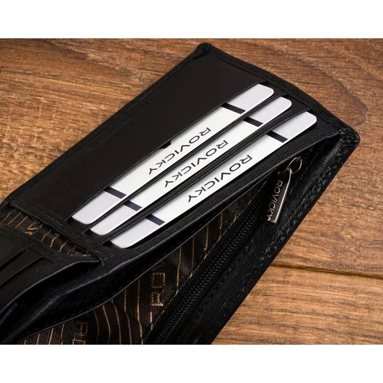 Elegáns Valódi Bőr Férfi Pénztárca RFID védelemmel barna színben
