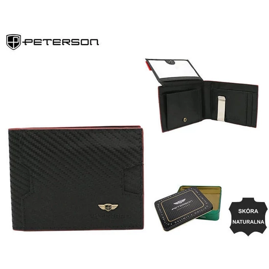 PETERSON PTN N78-CA RFID bőr pénztárca