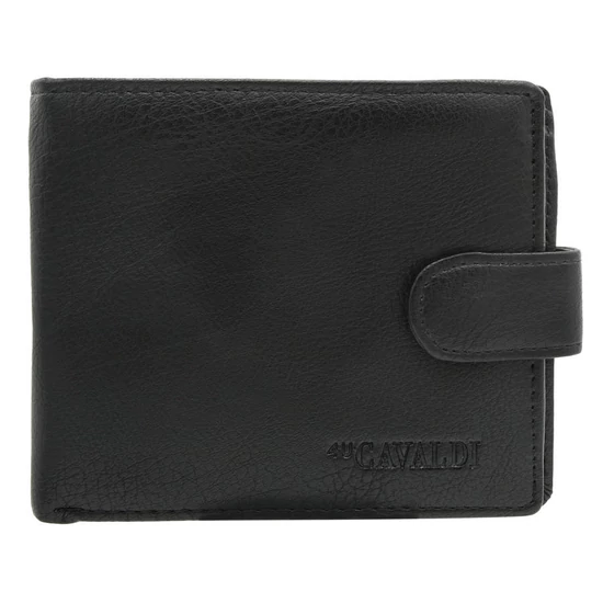 Férfi PU+bőr pénztárca M621L-PU-6816 fekete