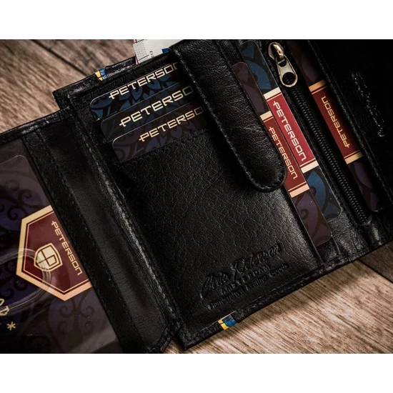 PETERSON PTN 303-P-UP UA RFID bőr pénztárca