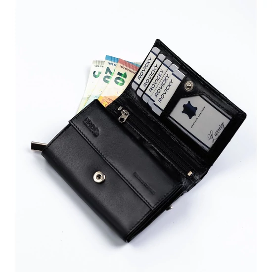 ROVICKY RFID bőr pénztárca R-RD-02-GCL-Q