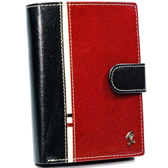RFID bőr pénztárca ROVICKY 331L-RBA-D NAVY-RED