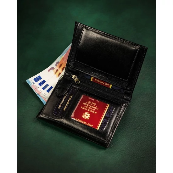 RFID bőrtárca PTN PTN PTN 324-P Fekete