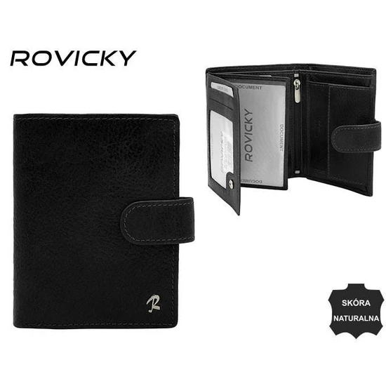 ROVICKY RFID bőr pénztárca N4L-ISR-BP