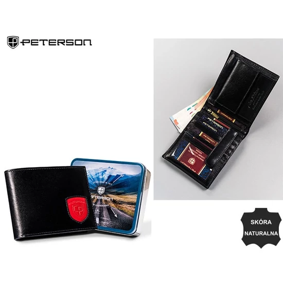 Férfi bőr pénztárca PTN 22305-VT-T