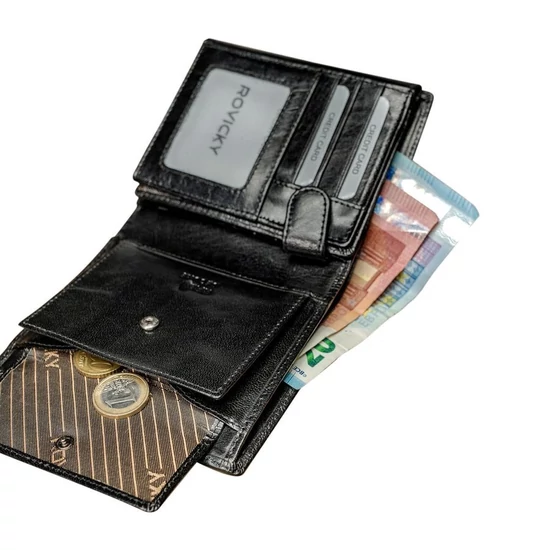 ROVICKY bőr RFID pénztárca PC-102-BAR