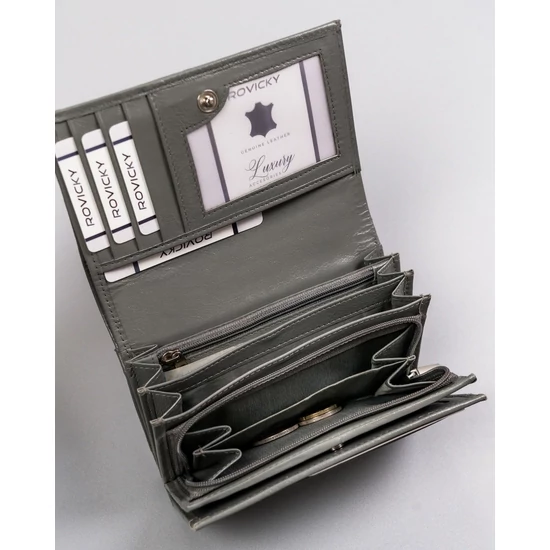 CAVALDI RFID bőr pénztárca RD-22-GCL-0887 SZÜRKE