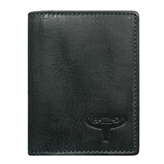 BUFFALO WILD RFID bőr pénztárca N1185-HP-4895 FEKETE